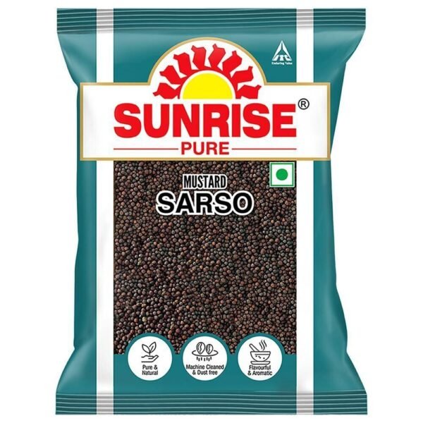 Sunrise Pure Brown Mustard Whole Spice (Sarso) 50g